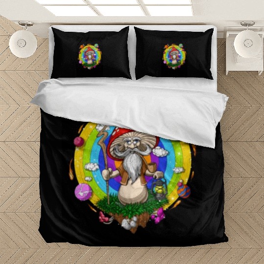 Psychedelic Hippie Mushroom Wizard Bedding Sets