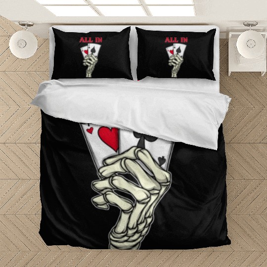 Poker Player Poker Cards 7 2 Skeleton Hand Poker Bedding Sets