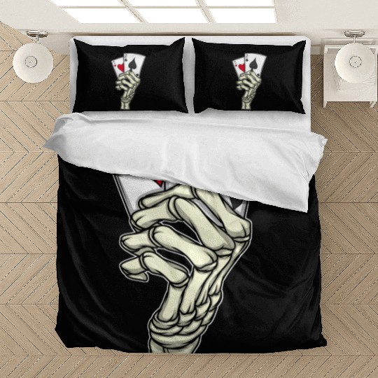 Poker Player Poker Cards 7 2 Skeleton Hand Poker Bedding Sets