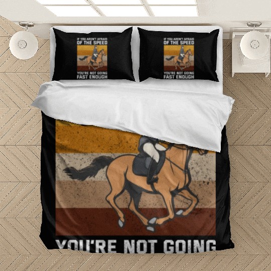 Barrel Racer Rodeo Racing Horse Riding Race Funny Bedding Sets