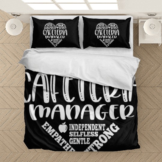 Cafeteria manager, lunch lady, worker Bedding Sets