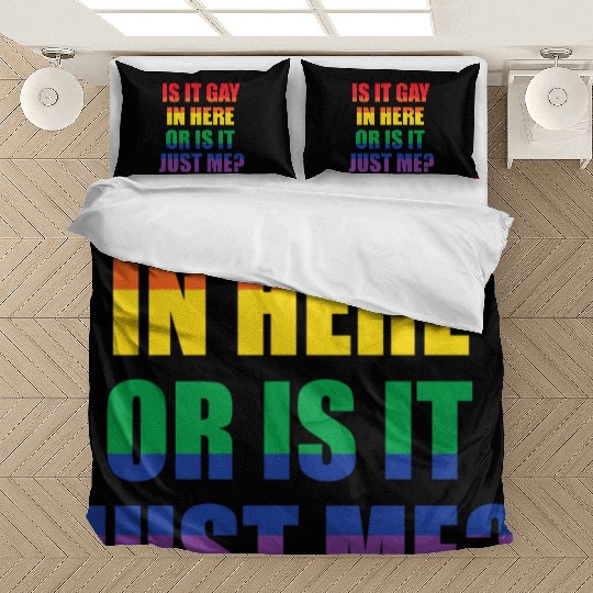 LGBT Funny Gay Lesbian Pride Rainbow Slogan Gift Bedding Sets