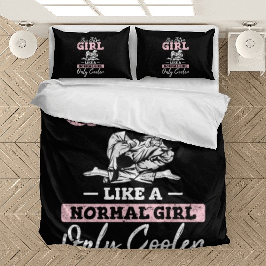 Cute Jiu Jitsu Girl BJJ Jiu-Jitsu Brazilian JiuJit Bedding Sets
