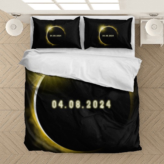 Total Solar Eclipse 4.08.24 Totality Solar Eclipse Bedding Sets