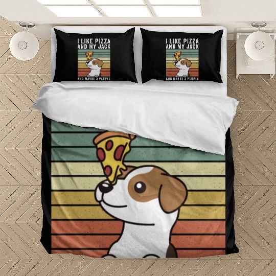 I Like Pizza And My Jack Russell Terrier Bedding Sets