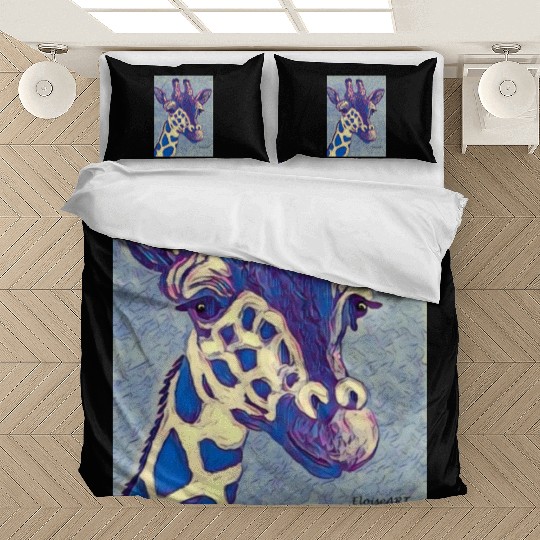 Blue Giraffe Bedding Sets