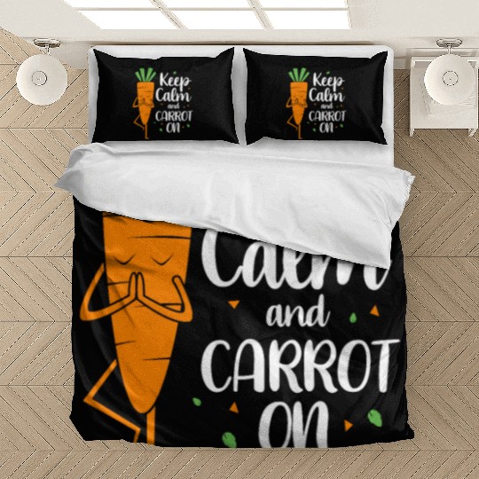 Funny Carrot Keep Calm And Carrot On Bedding Sets