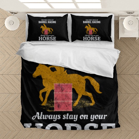 Barrel Racer Rodeo Racing Horse Riding Race Funny Bedding Sets