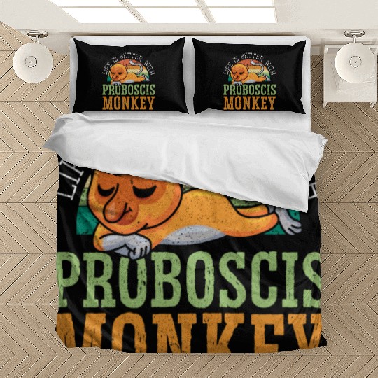 Life Is Better With Proboscis Monkey Ape Zookeeper Bedding Sets