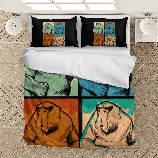 Retro Proboscis Monkey Ape Wildlife Zookeeper Bedding Sets
