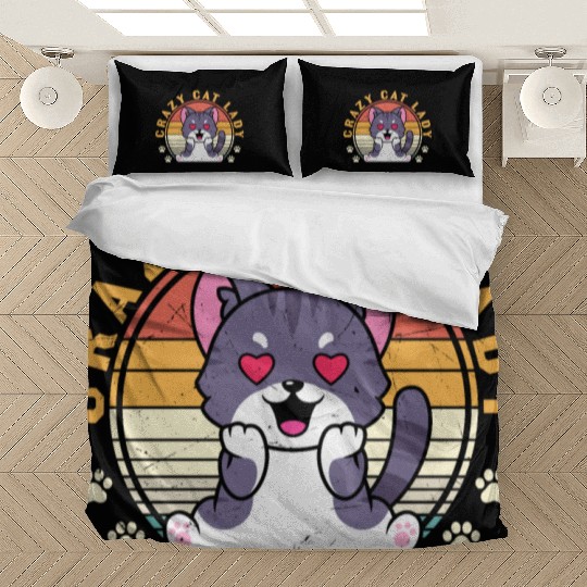 Crazy cat Lady Bedding Sets