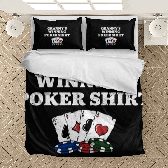 Granny's Winning Poker Bedding Sets Poker Player Grandma