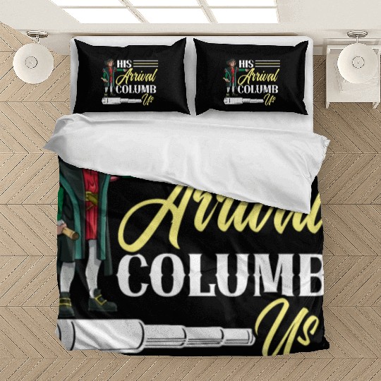 His Arrival Columb Us Christopher Columbus Day Bedding Sets