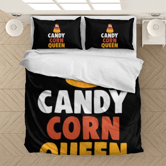 Candy Corn Queen Halloween Trick Or Treat Bedding Sets
