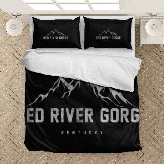 Distressed Red River Gorge Kentucky Bedding Sets
