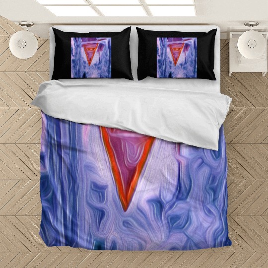 triangle digital art abstract painting Bedding Sets