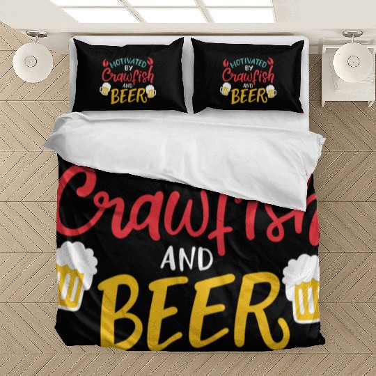 Motivated By Crawfish & Beer Bedding Sets