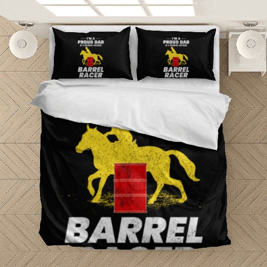 Barrel Racer Racing Horse Riding Dad Fathers day Bedding Sets