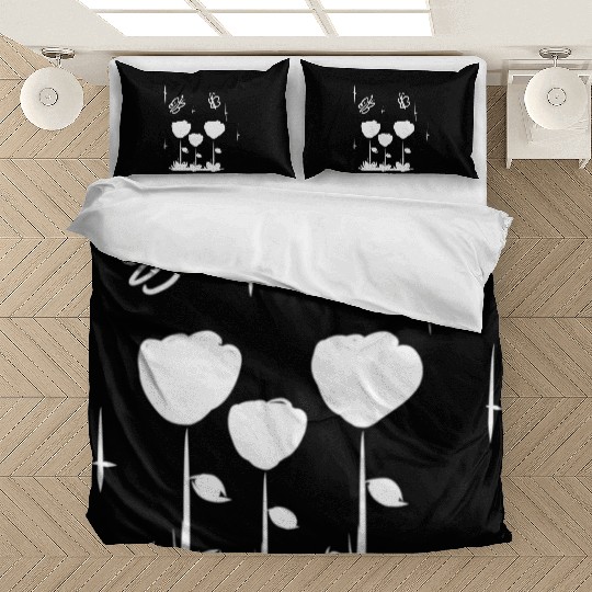 butterfly flowers nature Bedding Sets