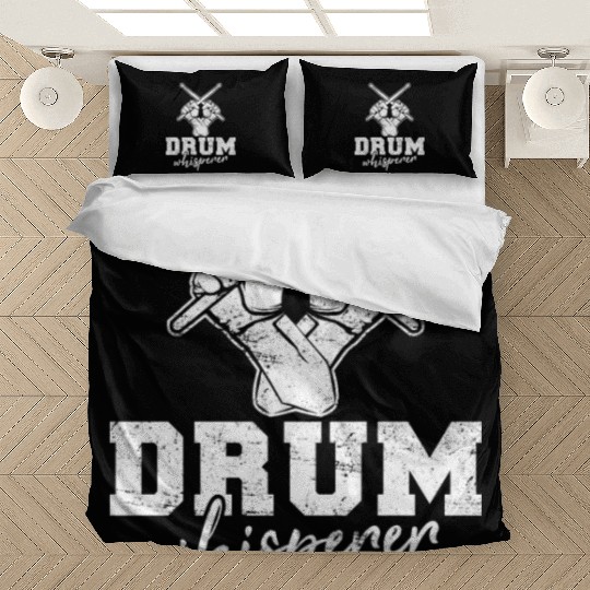 Drum Whisperer Funny Drummer Percussion Drums Band Bedding Sets