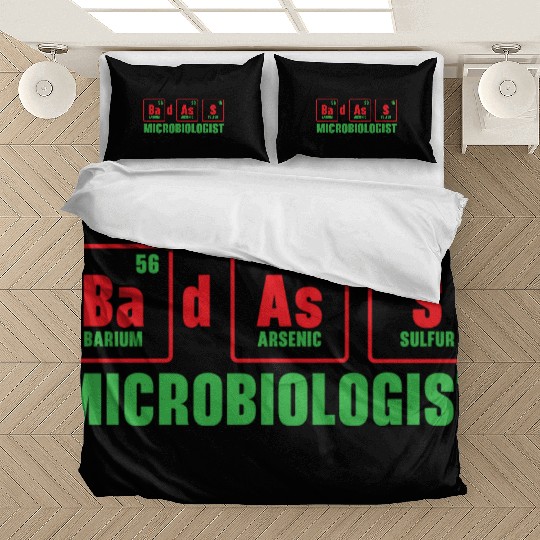 Badass Microbiologist Science Teacher Biology Bedding Sets
