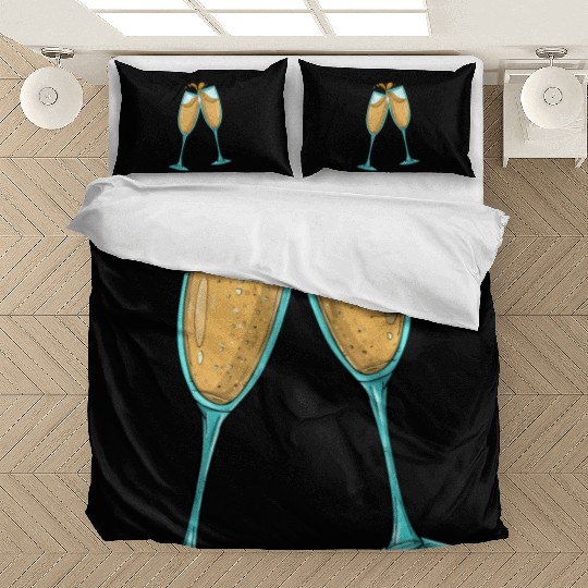 Champagne Glasses / Cheers Bedding Sets
