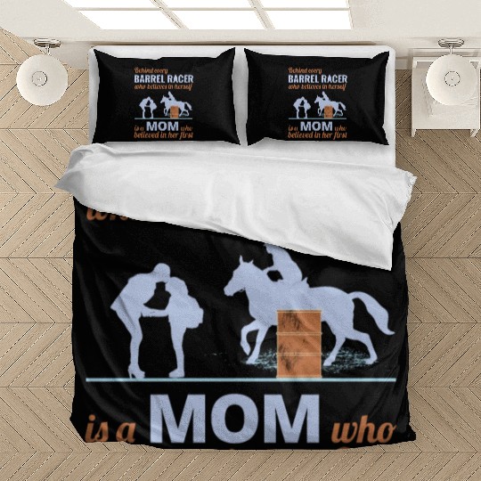Barrel Racer Racing Horse Riding Mom Mothers day Bedding Sets