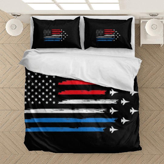 Air Force US Veterans 4th of July Bedding Sets