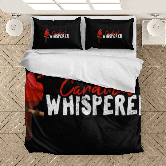 Cardinal Whisperer Northern Cardinal Bird Red Card Bedding Sets