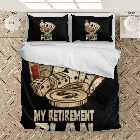 Poker Player Retirement Plan Playing Poker Bedding Sets