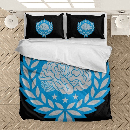 laurel wreath brain stars Bedding Sets