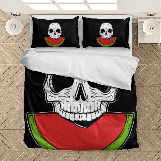 Watermelon Skull Fruitarianism Gift Bedding Sets