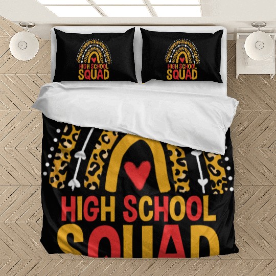 Back To School Leopard High School Squad Bedding Sets