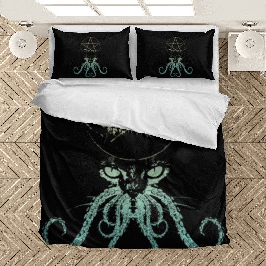 Monster Cat - Cream Vintage Bedding Sets