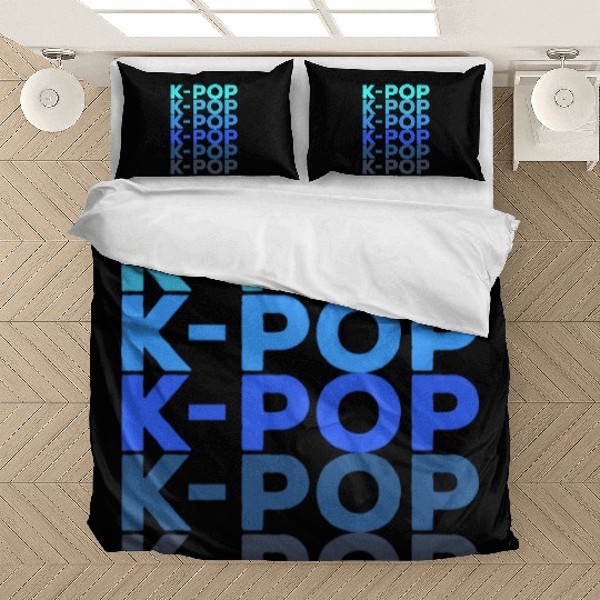K-POP blue repetition from WhatTheKpop Bedding Sets