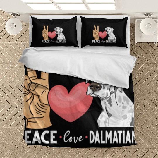 Cute Dalmatian Dog Lover Bedding Sets