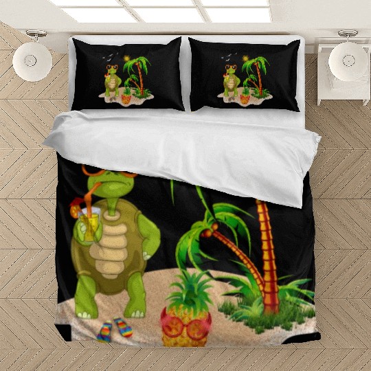 Summer Turtle With Pineapple Bedding Sets