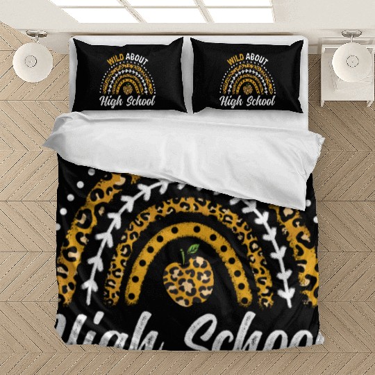 Wild About High School Teacher Rainbow Bedding Sets