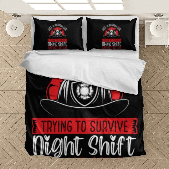 Night Shift Firefighter Normal Girl Volunteer Bedding Sets