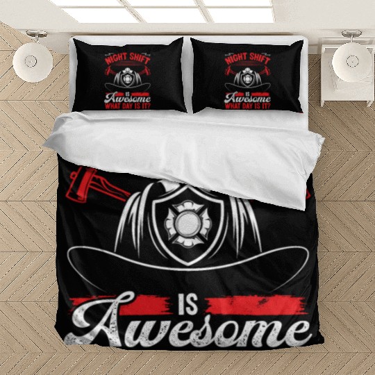 Night Shift Firefighter Volunteer Fire Hose Bedding Sets
