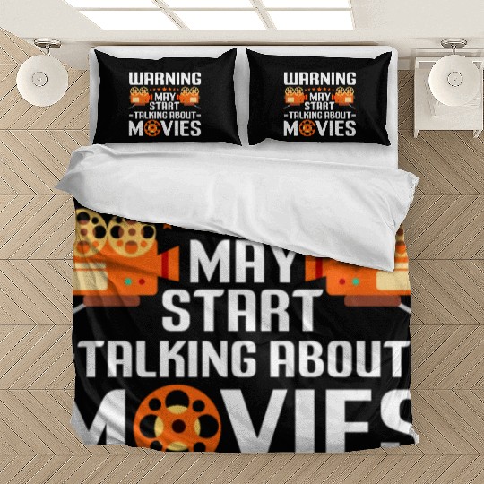 Warning May Start Talking About Movies Movie Lover Bedding Sets