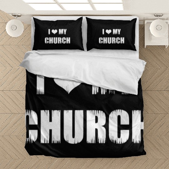 Christianity Gifts I Love My Church Christian Bedding Sets