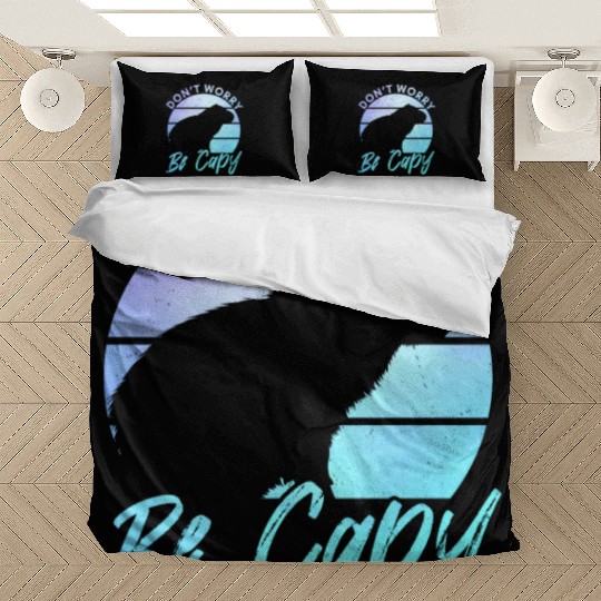 Happy Capybara Animal Lover Bedding Sets