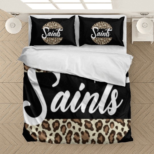 Saints High School Mascot Sports Team Women's Bedding Sets