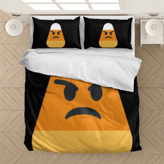Angry Candy Corn Halloween Costume Bedding Sets