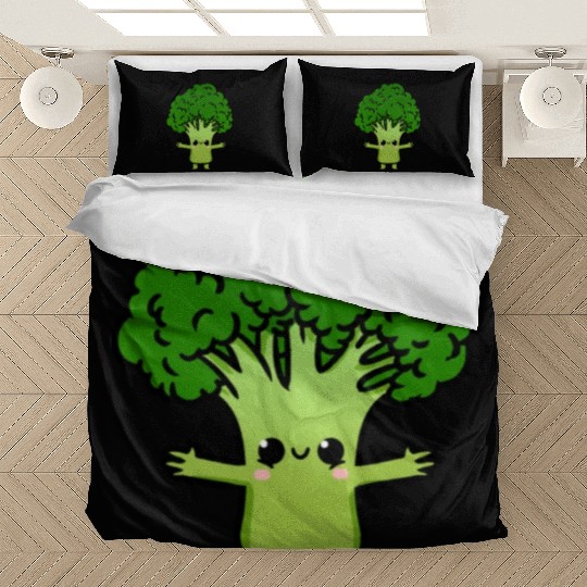Kawaii Broccoli For Broccoli Lover Bedding Sets