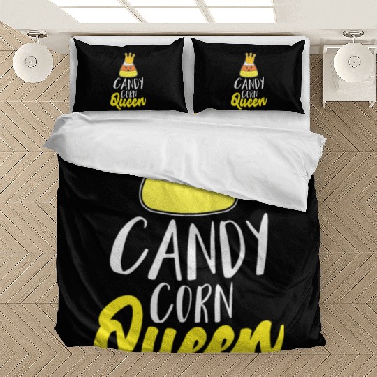 Candy Corn Queen Bedding Sets for Kid Girls Women
