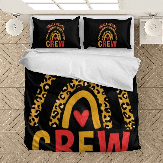 Back To School Leopard Middle School Crew Bedding Sets