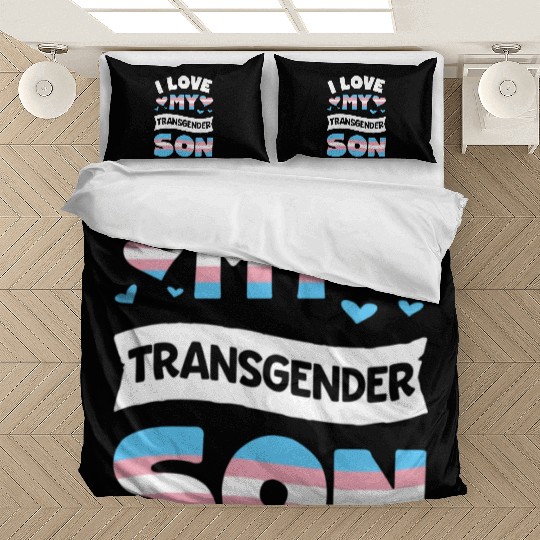 I Love My Transgender Son LGBT Gay Pride Bedding Sets for