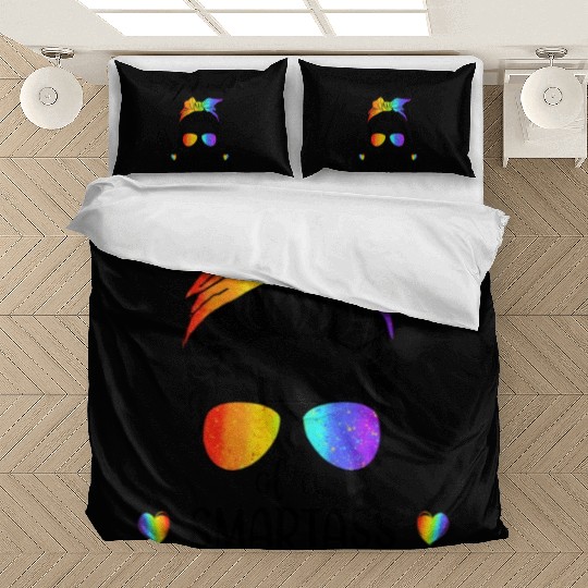 Proud Mom Of A Smartass Lesbian Daughter LGBTQ Bedding Sets